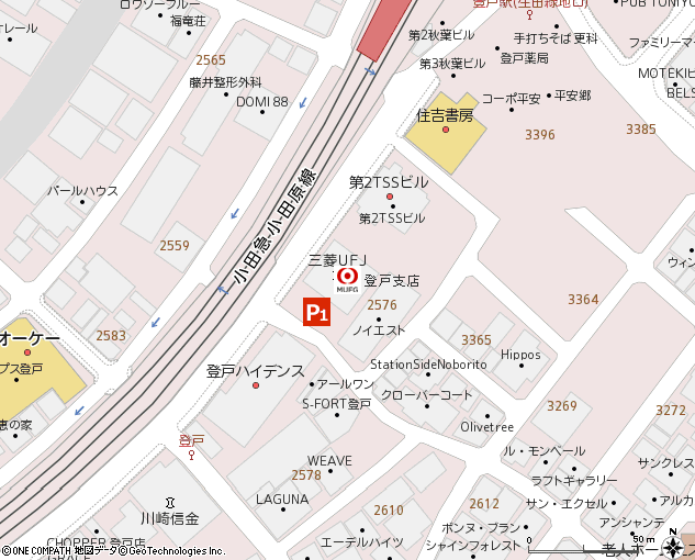 登戸支店付近の地図